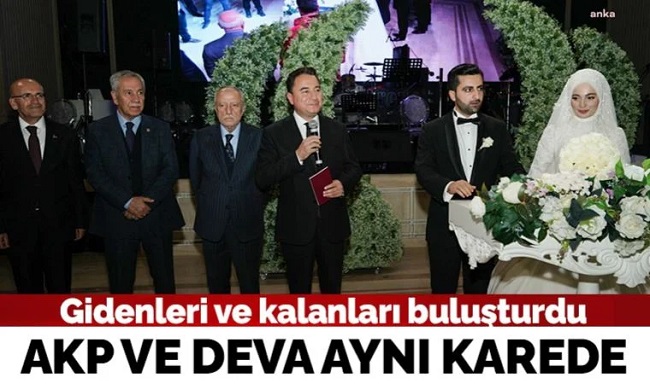 Emin Ekmen'in oğlunun düğünü DEVA ve AKP'lileri buluşturdu