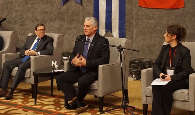 Küba Devlet Başkanı Miguel Diaz-Canel, Türkiye'de Küba dostlarıyla buluştu