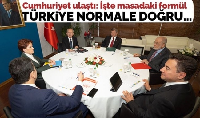 Cumhuriyet, altılı masanın hazırladığı taslağın maddelerine ulaştı: İşte masadaki yeni anayasa