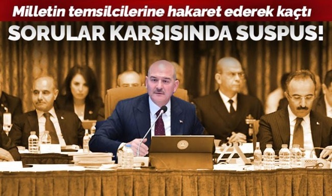 Süleyman Soylu o sorulara yanıt vermedi