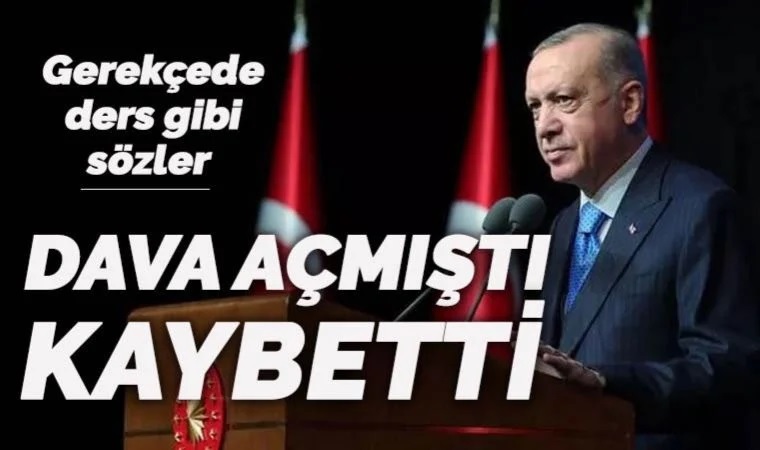 Erdoğan, Özgür Özel'e açtığı davayı kaybetti: 'Cumhurbaşkanına muhalefet edilmesi ve kendisinin sertçe eleştirilmesi gayet tabiidir'