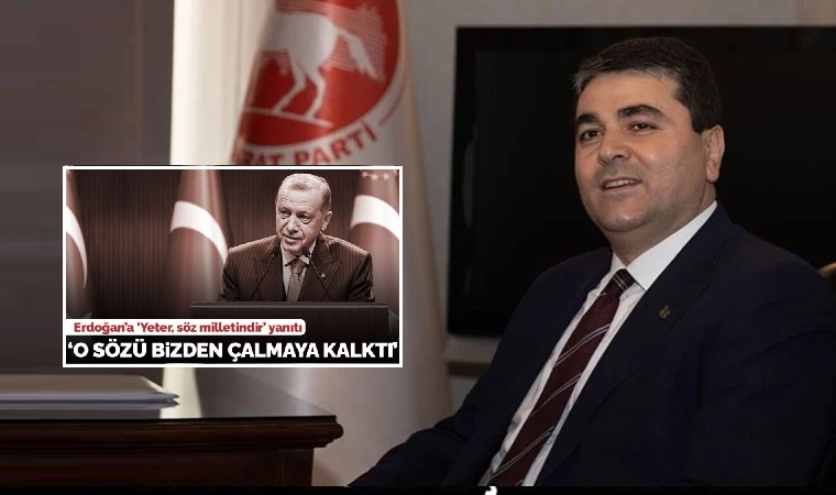 Demokrat Parti lideri Gültekin Uysal'dan, Erdoğan'a 'Yeter, söz milletindir' yanıtı: 'O sözü bizden çalmaya kalktı..