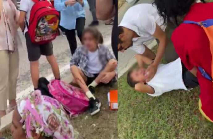 Adana’da okul servisi devrildi! Yaralı öğrenciler çığlık çığlığa ağladı