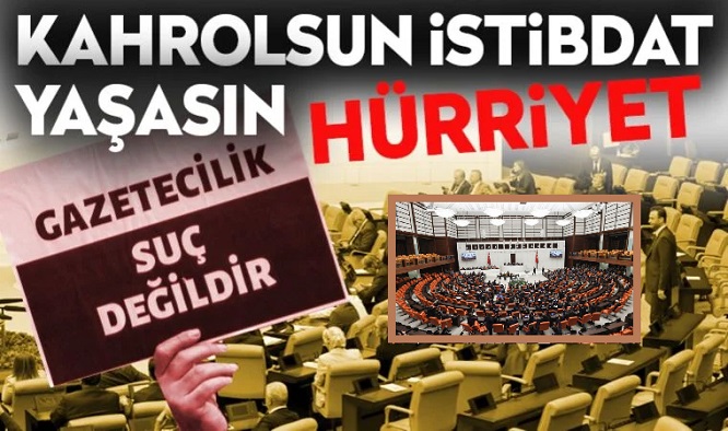 Ülkeyi susturacak sansür yasasının 29. maddesi, muhalefete karşın AKP-MHP oylarıyla kabul edildi