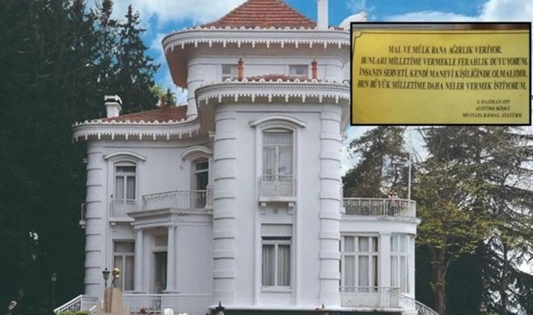 Trabzon Büyükşehir Belediyesi'nden 'Atatürk Köşkü' açıklaması