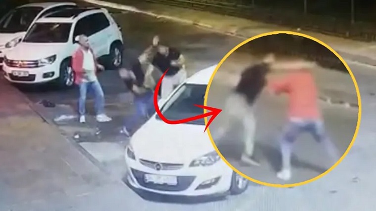 Kadıköy’de Mike Tyson yumruğu: 3 kişiyi yere serdi! Film gibi izlediler…