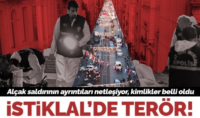 Son Dakika... Beyoğlu İstiklal Caddesi'nde terör saldırısı: 6 kişi yaşamını yitirdi