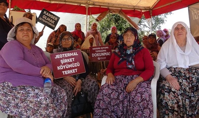 Aydın'da halk yıllardır jeotermal enerji santrallarına karşı mücadele ediyor